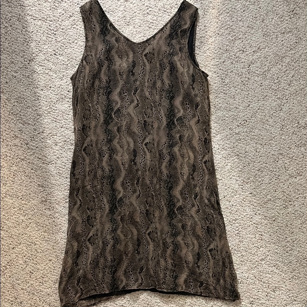 Vintage Robbie Bee Silk Animal Print Dress